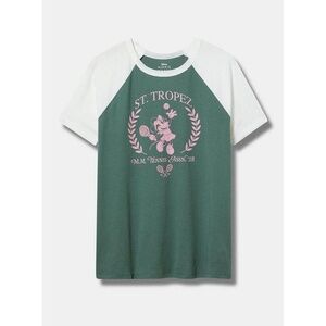 NWT Torrid Minnie Mouse Classic Fit Raglan‎ Tee 2X